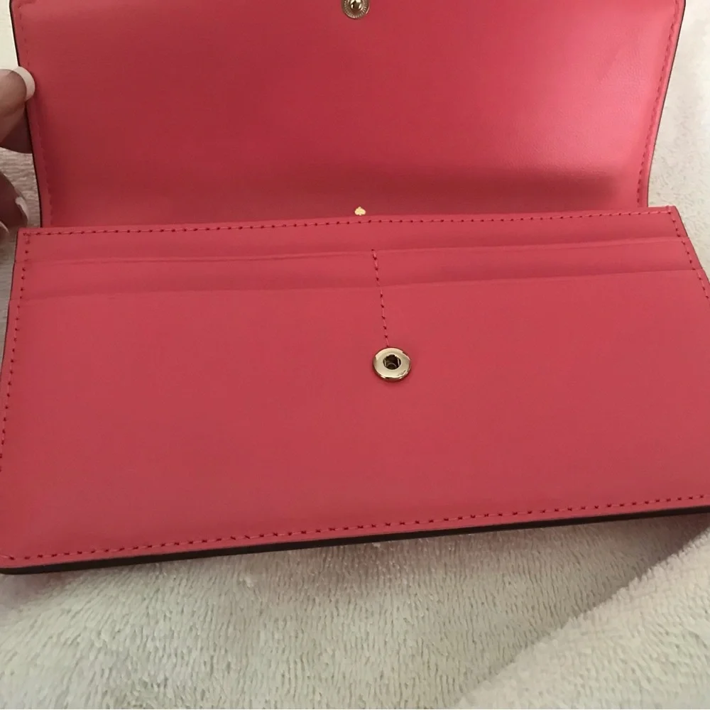 NWOT - Kate Spade Laurel Way Pink Blush Zip Wallet Soft Guava